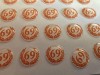 69 Laurel Orange And White Background 69 Logo Hankie Pin 10mm