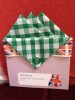 Green Gingham Pocket Hankie