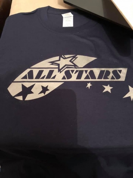 All Stars Navy With Silver Tshirt