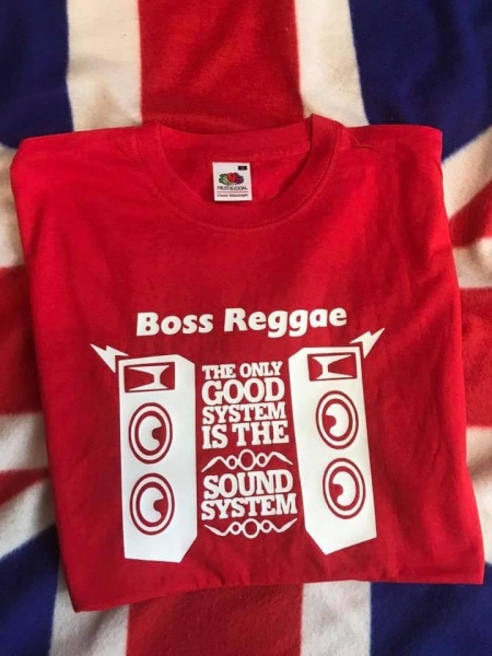 Boss Reggae Sound System T-Shirt Red & White