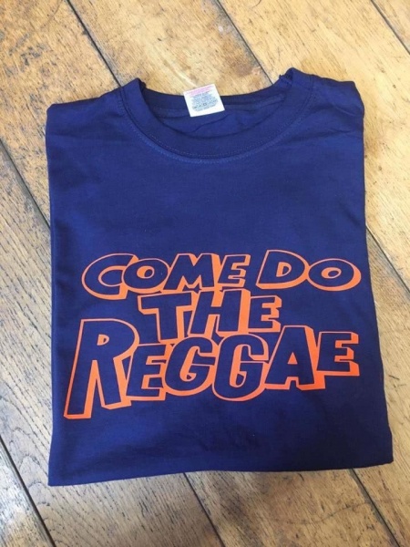 Come Do The Reggae Blue and Orange tshirt