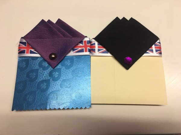Gift Set Of Two Hankies Black/Purple