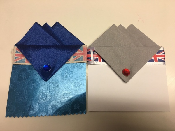 Gift Set Of Two Hankies Grey/Blue
