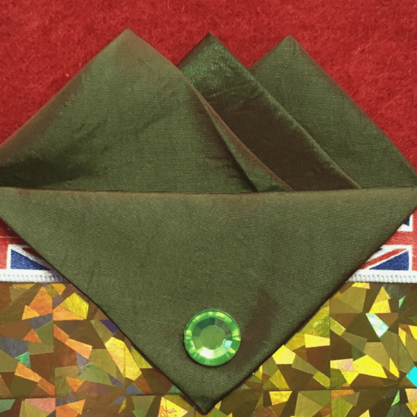 Green Tonic Three Point Pocket Hankie & Pin