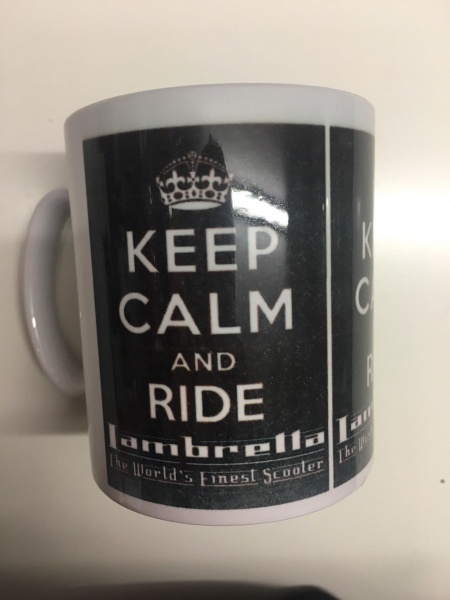 Keep Calm Ride Lambretta Mug