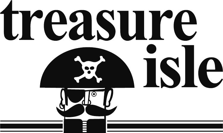 Treasure Isle White & Black Vinyl T-Shirt
