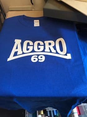 Aggro 69 T-Shirt Royal Blue