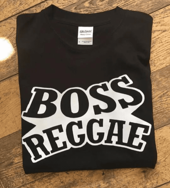 Boss Reggae (Curved) T-Shirt Black & White