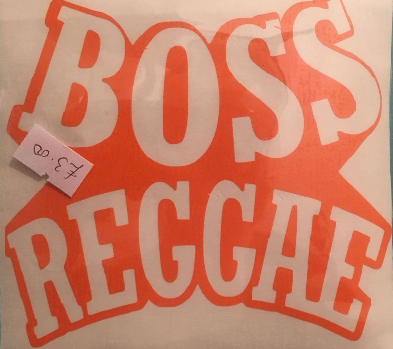 Boss Reggae Orange Sticker
