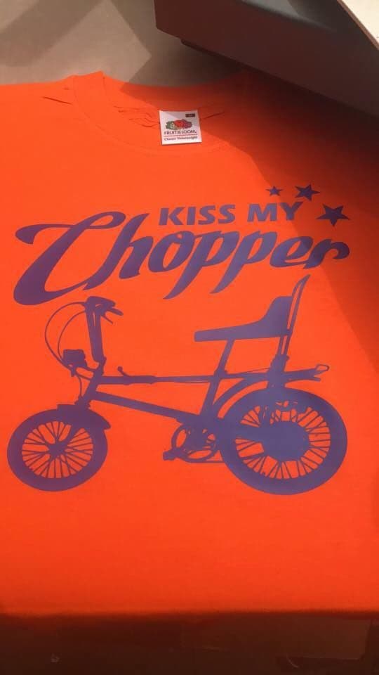 Kiss My Chopper T-Shirt Orange