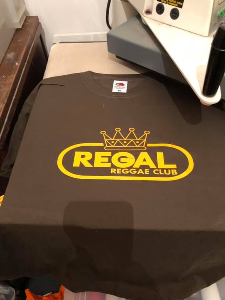 Regal Reggae (Logo Scroll) Club T-Shirt Brown