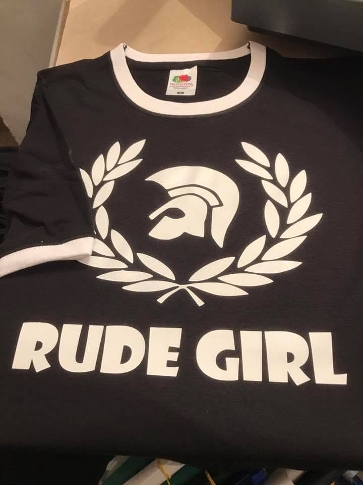 Rude Girl T-Shirt Black & White