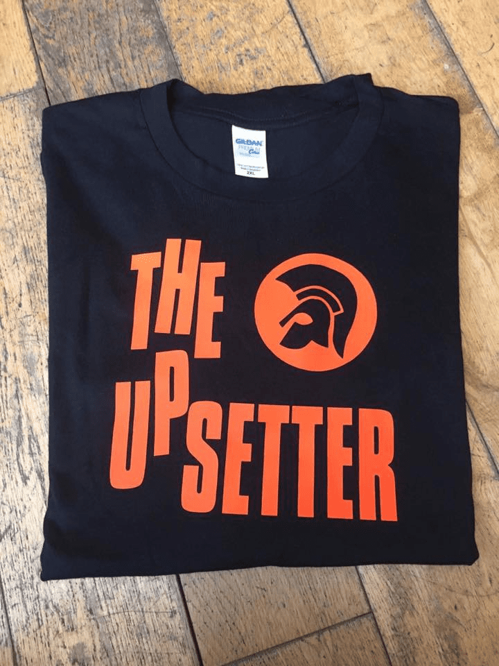 Upsetter T Shirt Black And Orange