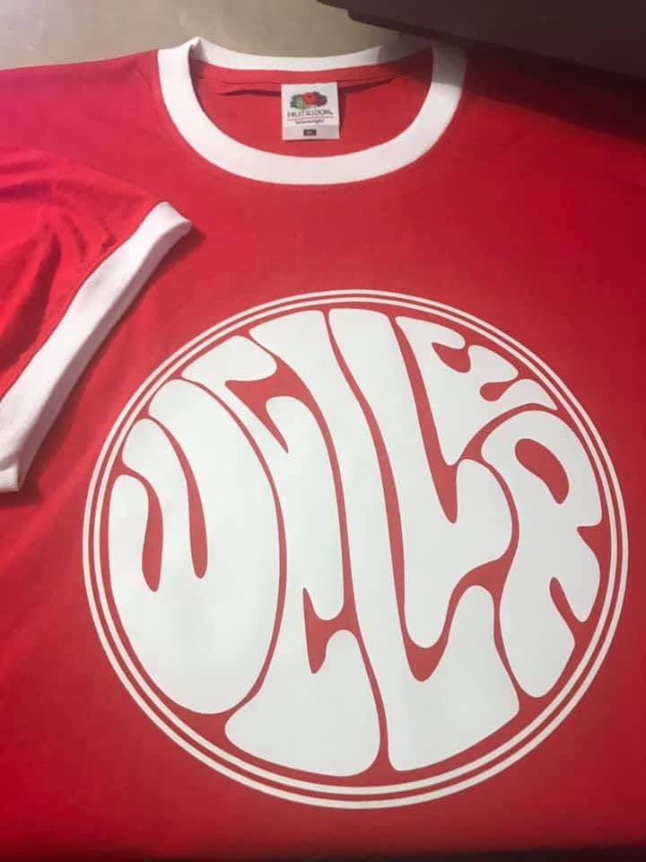 Weller Red Ringer & White Vinyl Mod T-Shirt (Red)