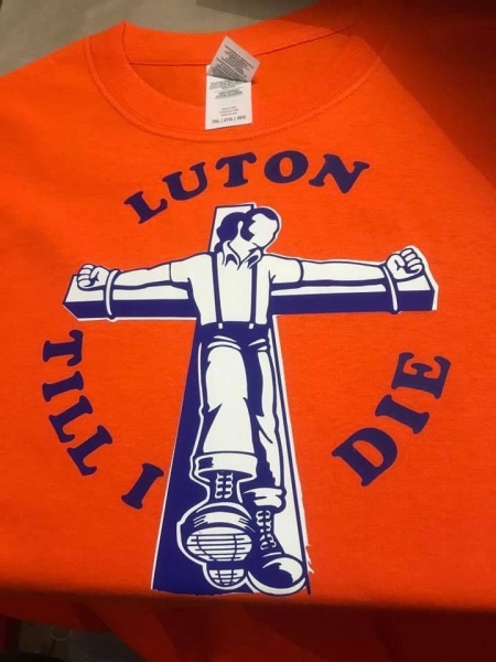Luton Till I Die  T-Shirt (Orange)