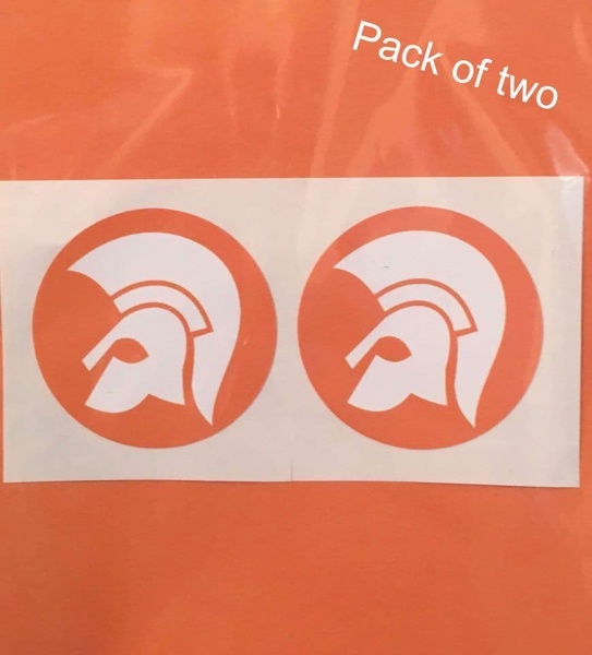 Trojan Laurel Stickers – Pair 125mm – Scooter Side Panels / Tool Box – Ska Skinhead Style