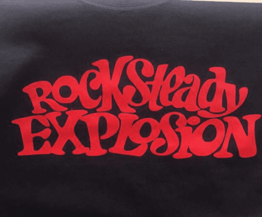 Rocksteady Explosion Ringer T-Shirt Black And Red