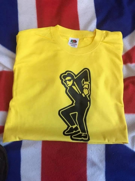Ska Man T-Shirt Black & Yellow