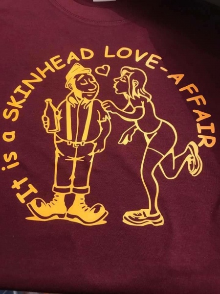 Skinhead Love Affair T-Shirt Burg & Yellow